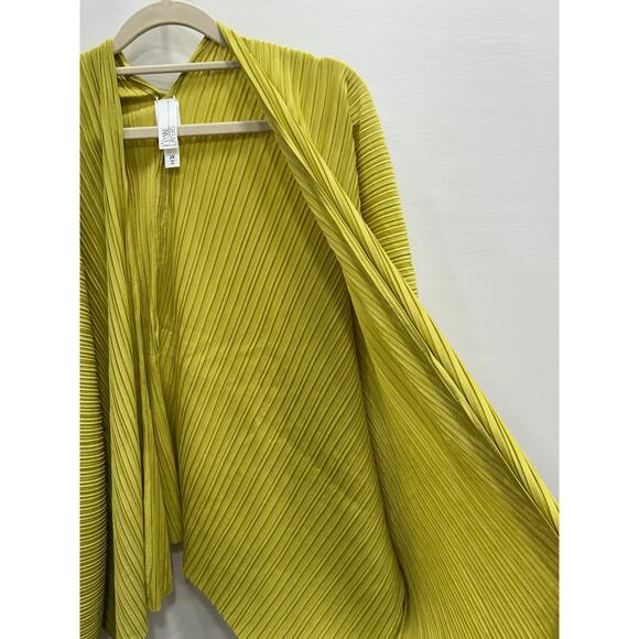 Wynne Layers Womens Pear Pleated Plisse Knit Cardigan Sweater Shrug Plus Size 2X - Picture 5 of 8